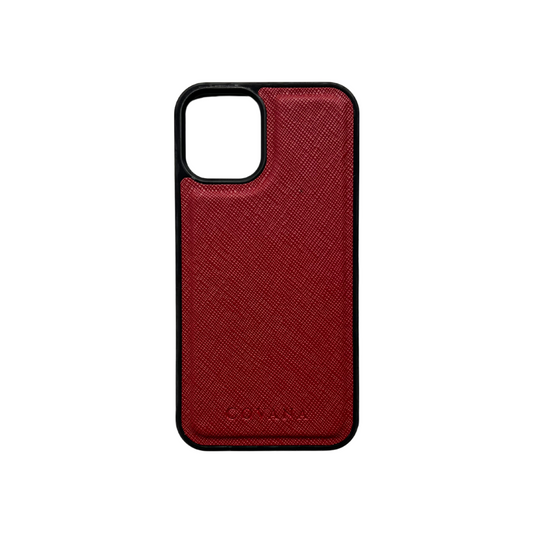 Funda Piel iPhone 12 Mini - Vino