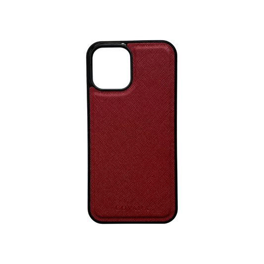 Funda Piel iPhone 12 Pro Max - Vino