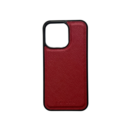 Funda Piel iPhone 13 Pro - Vino