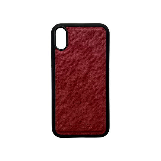 Funda Piel iPhone XR - Vino