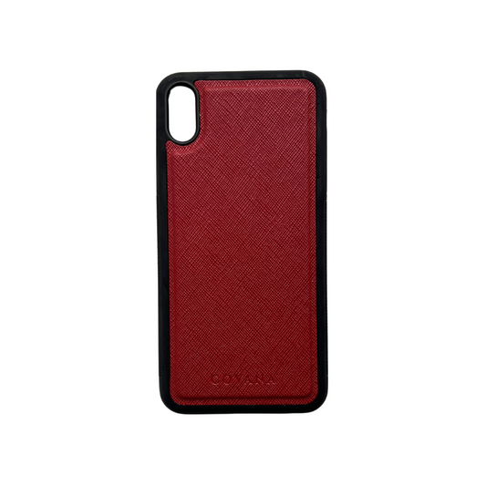Funda Piel iPhone X/XS Max - Vino