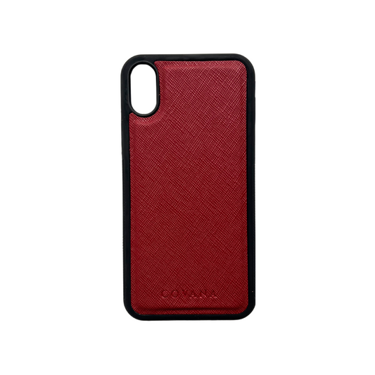 Funda Piel iPhone X/XS - Vino