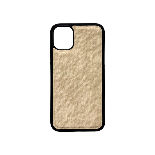 Funda Piel iPhone 11 Pro Max - Hueso
