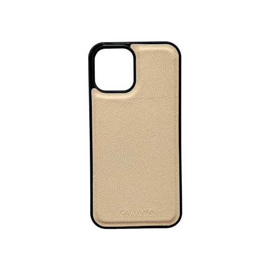 Funda Piel iPhone 12 Pro Max - Hueso