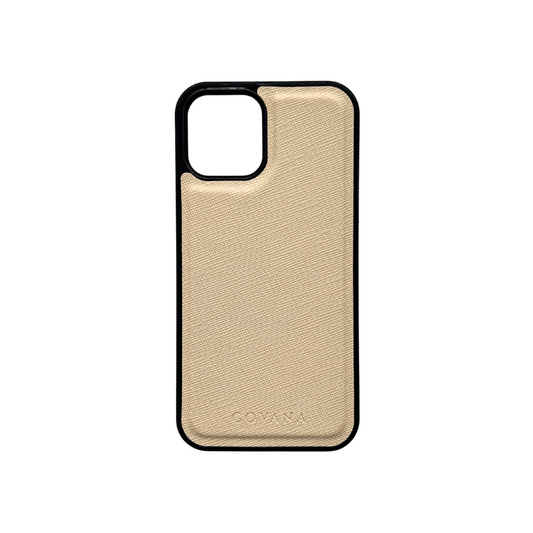 Funda Piel iPhone 12/12 Pro - Hueso