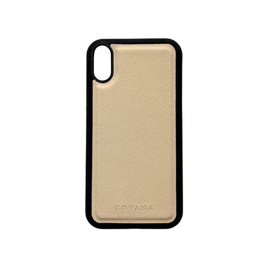 Funda Piel iPhone XR - Hueso