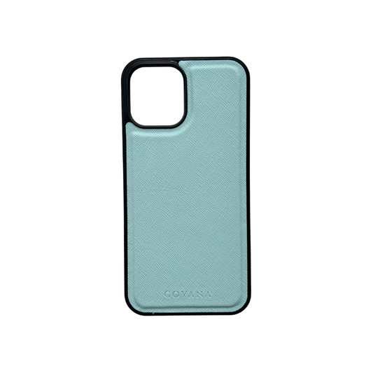Funda Piel iPhone 12 Pro Max - Azul Cielo