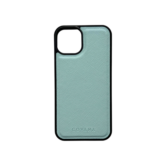 Funda Piel iPhone 13 - Azul Cielo