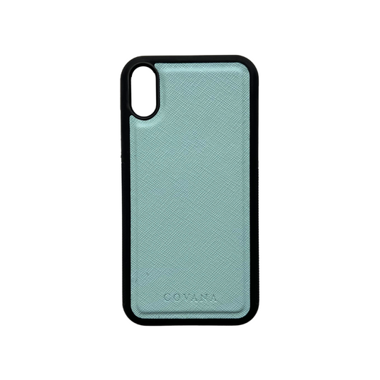 Funda Piel iPhone XR - Azul Cielo