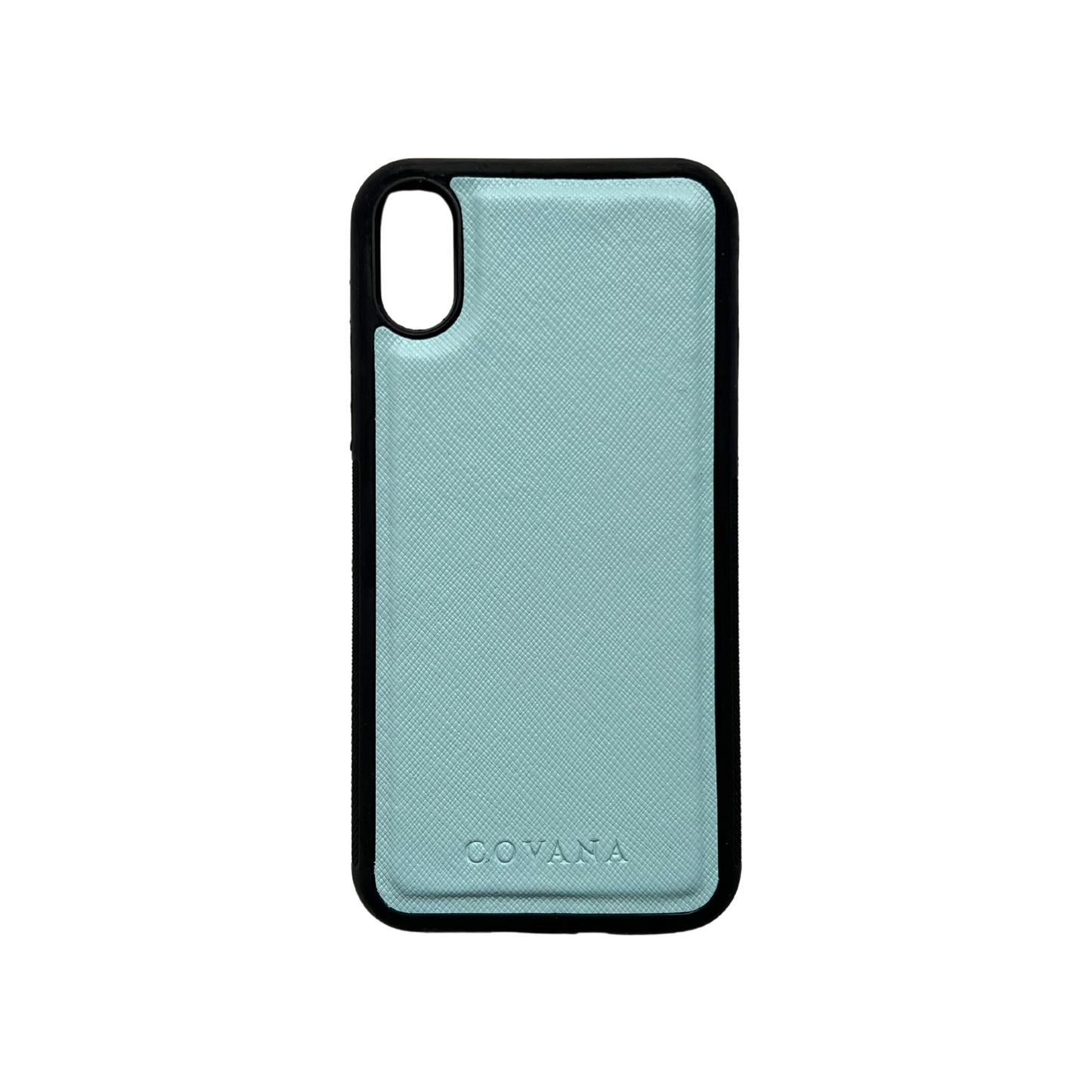 Funda Piel iPhone X/XS - Azul Cielo