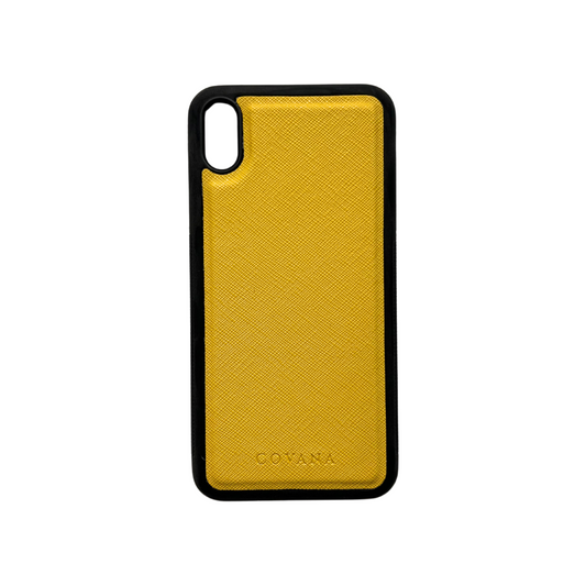 Funda Piel iPhone X/XS Max - Amarilla